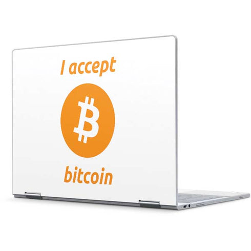 I Accept Bitcoin Pixelbook Skin
